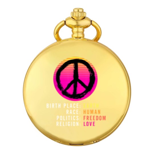 Discover Birthplace Earth-Race Human-Equality Pocket Watches