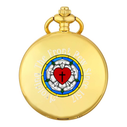 Discover Funny Martin Luther Rose 1517 For Lutheran Confirm Pocket Watches