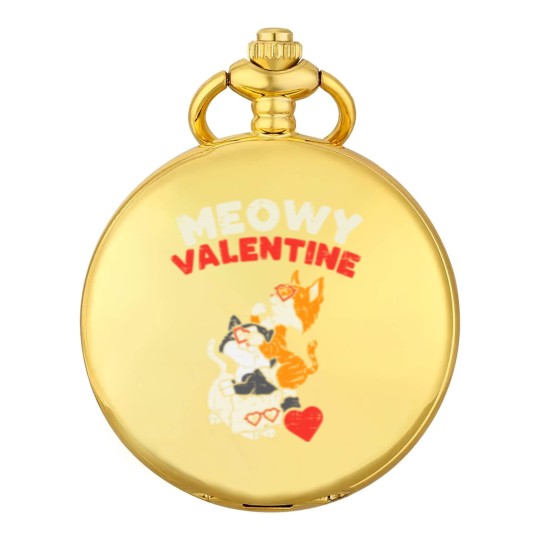 Discover Meowy Valentine Cats Kitten Cat Valentines Day Pocket Watches