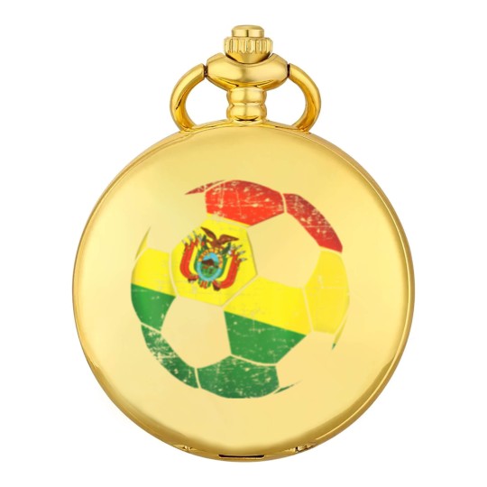Discover Bolivia Soccer Ball Flag Pocket Watches