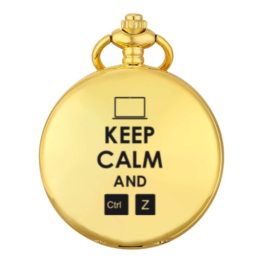Discover keep calm and ctrl z Pocket Watches