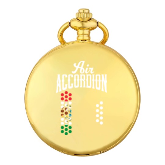 Discover Air Accordion Mexico Mexican Flag Pocket Watches