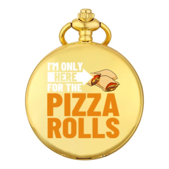 Discover Pizza Rolls Cheese Pepperoni Vegan Pocket Watches