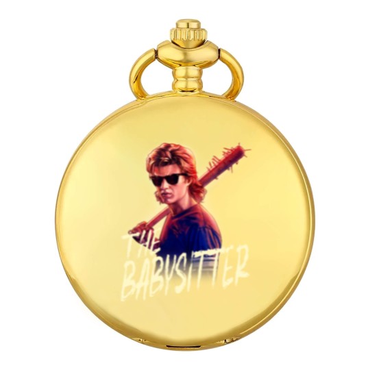 Discover Netflix Stranger Things Steve The Babysitter Portrait Pocket Watches