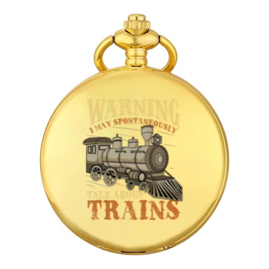 Discover Trains Railroad Train Lover - Train - Pocket Watches
