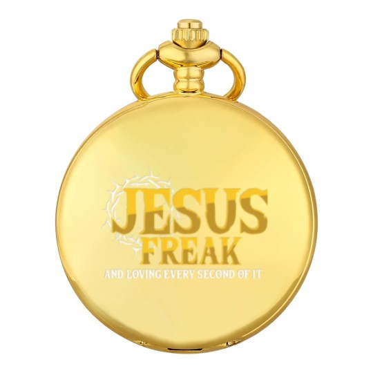 Discover Jesus Freak God Believer Christian Catholic Gift Pocket Watches
