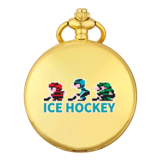 Discover 8-bit Ice Hockey Guys for Dark Pocket Watches - Nintendo - Pocket Watches