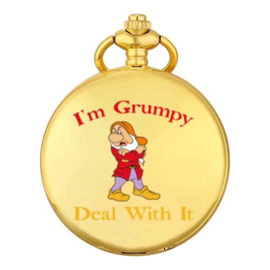 Discover I'm grumpy deal with it Pocket Watches