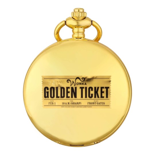 Discover Willy Wonka Golden Ticket Pocket Watches
