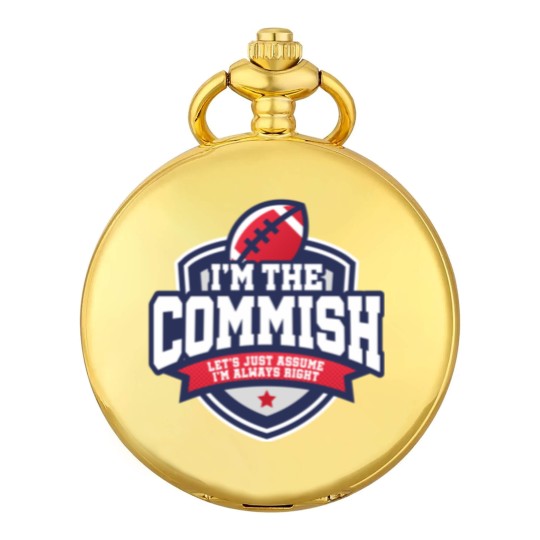 Discover 2020 Fantasy Football Commissioner Commish Always Right Pocket Watches