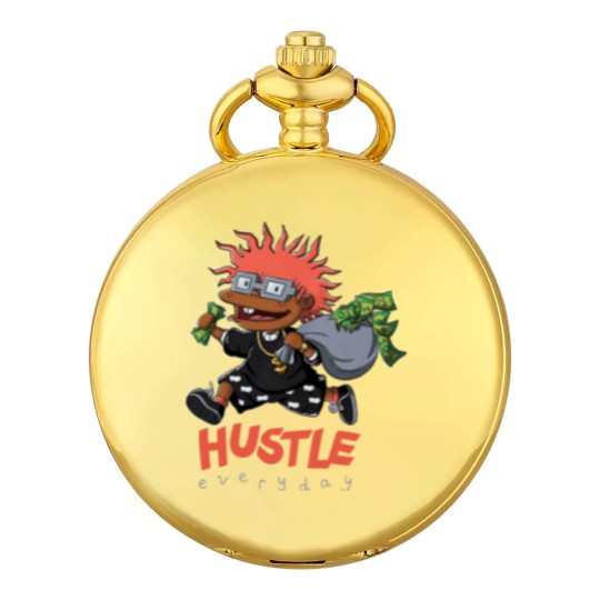 Discover Hustle Rugrats Unisex Pocket Watches Match Jordan 12 Utility Grind
