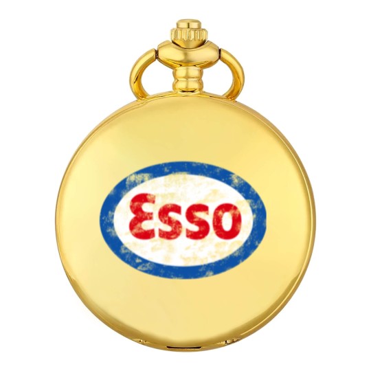 Discover Vintage distressed Esso logo - Auto Racing - Pocket Watches