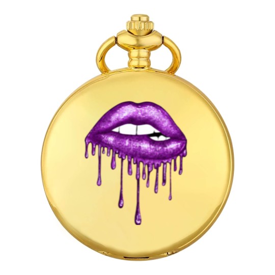 Discover Drip Purple Lips - Lips - Pocket Watches