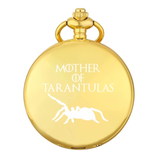 Discover Cute & Unique White Mother of Tarantulas Pocket Watches E010521