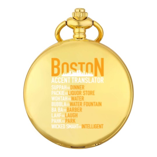 Discover Wicked Smaht Boston Accent Translator BostoniansT-Pocket Watches