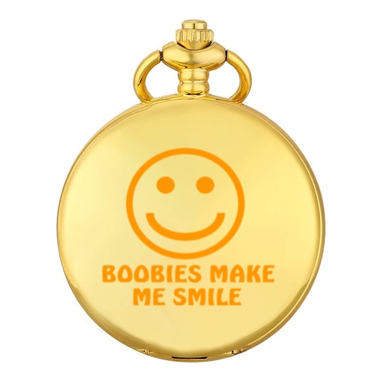 Discover Boobies Make Me Smile - Gifts For Him - Pocket Watches