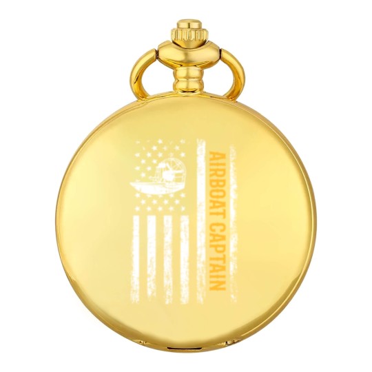 Discover Airboat American Flag, airboating Pocket Watches