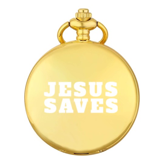 Discover Jesus Saves - Christian - Jesus Saves - Pocket Watches
