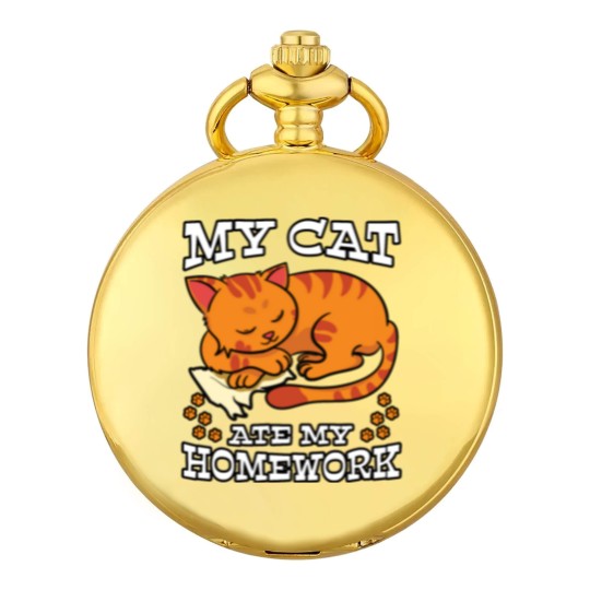 Discover My Cat Ate My Homework Pocket Watches