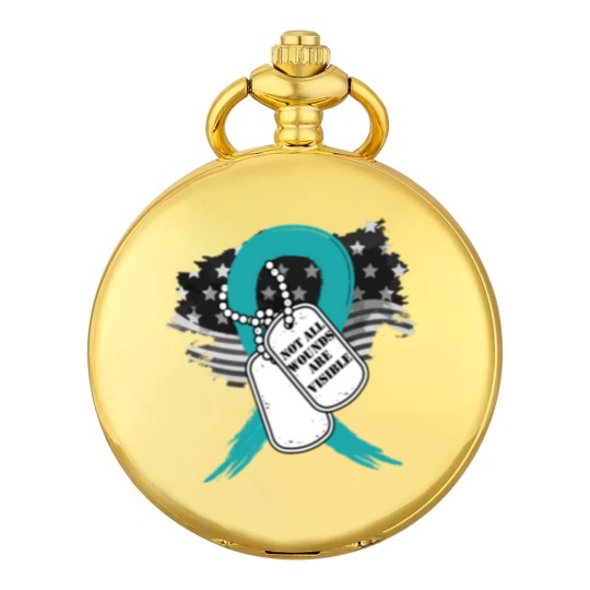 Discover Not all wounds are visible PTSD Awareness 22 Vete Pocket Watches