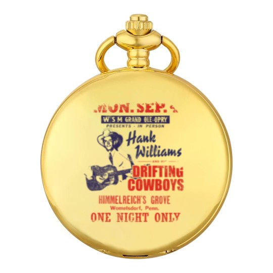 Discover Hank Williams Concert Poster, distressed - Hank Williams - Pocket Watches