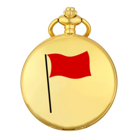 Discover red flag Pocket Watches