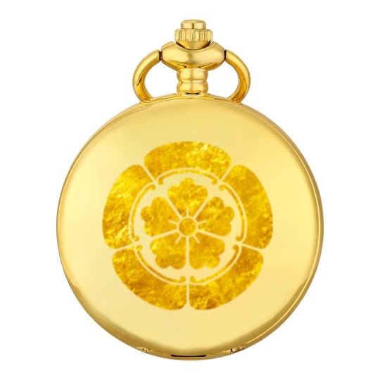 Discover Oda Mon Japanese samurai clan faux gold on black Pocket Watches