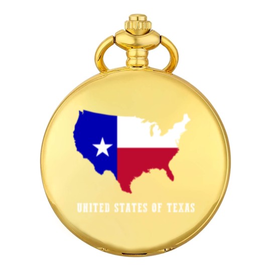 Discover United States of Texas Map or Lone Star State Fans Pocket Watches