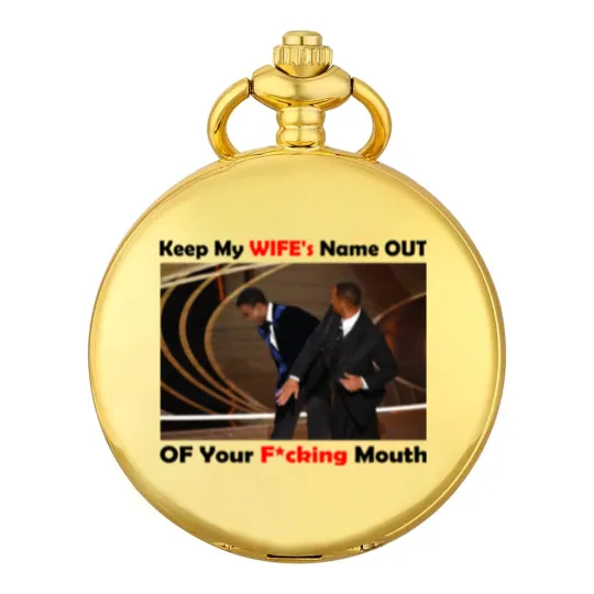 Discover Will Smith Smacks Chris Rocks Onstage Pocket Watches, Will Smith Pocket Watches, Will Smith Slapped Chris Rocks, 2022 Oscars, Meme Pocket Watches