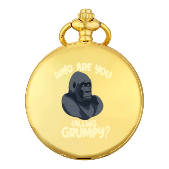 Discover grumpy gorilla monkey fear angry angry strong Pocket Watches
