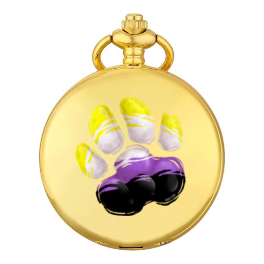 Discover Non Binary - Wolf Paw Pocket Watches