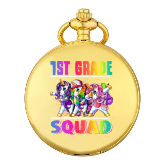 Discover 1st Grade Squad Dabbing Unicorn Back to School Backpack Girl Pocket Watches