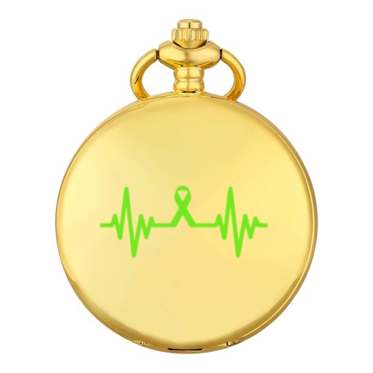 Discover lymphoma cancer ribbon heartbeat - Lymphoma Cancer - Pocket Watches
