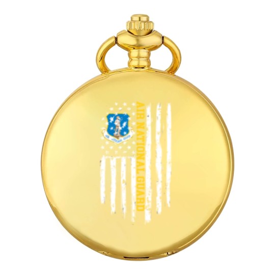Discover Air National Guard American Flag Gift Pocket Watches Pocket Watches