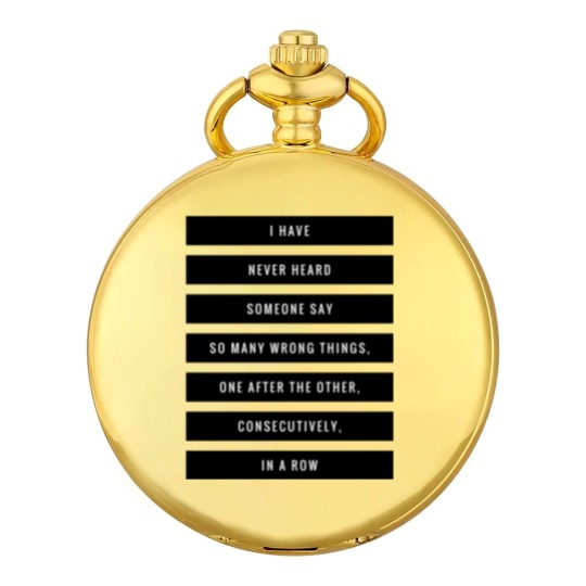 Discover So Many Bad Things Pocket Watches