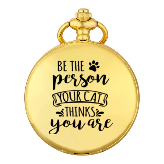 Discover Be the person You Cat Thinks You Are, Cat, Kitty Pocket Watches