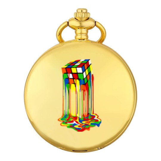 Discover Rainbow Abstraction melted rubix cube - Rubix Cube - Pocket Watches