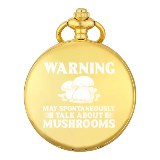 Discover Mushroom Foraging Hunting Seasoning Mushrooming Pocket Watches