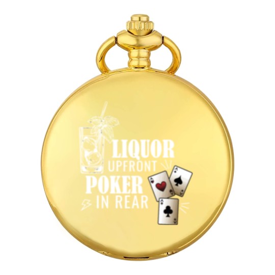 Discover Liquor Up Front Poker In The Rear Gambling Long Sl Pocket Watches