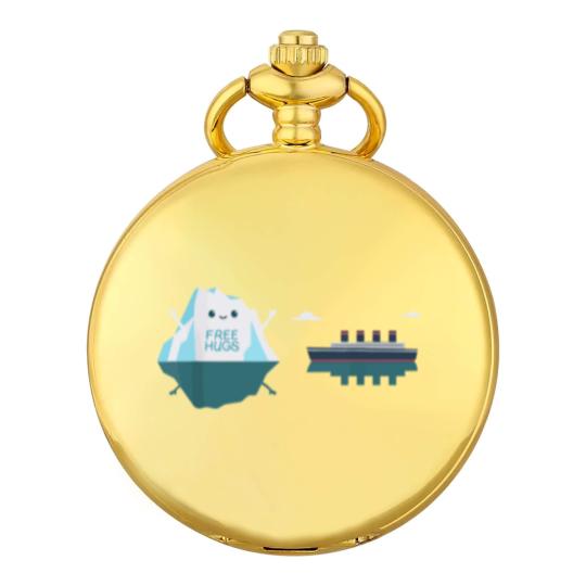 Discover Retro Funny Titanic Cruise Ship Iceberg 1912 Cruis Pocket Watches