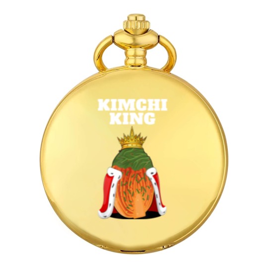 Discover Kimchi King | Mens Kimchi Lover Pocket Watches | Food Korean Kimchi Pocket Watches