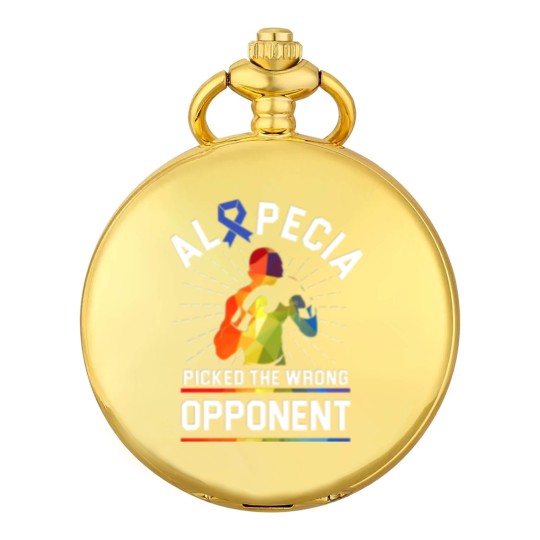 Discover Alopecia Awareness Hair Loss Warrior Beat Pocket Watches