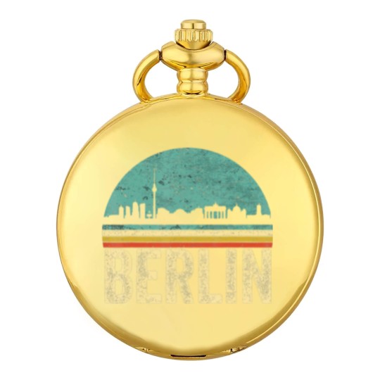Discover Vintage 80s Retro Berlin Souvenir Skyline Berlin Pocket Watches