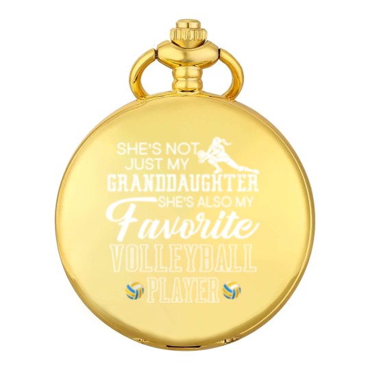 Discover Shes Not Just My Granddaughter Favorite Volleyball Pocket Watches
