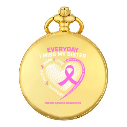 Discover Loving Memory Pocket Watches Sister Breast Cancer Awareness Pocket Watches