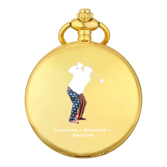 Discover Caffeine + Nicotine = Protein Pocket Watches