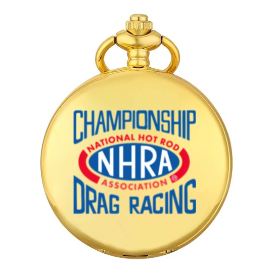 Discover Championship Drag Racing Nhra Logo Pocket Watches