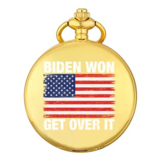 Discover Biden Won Get Over It Us Flag - Biden Wins - Pocket Watches