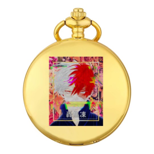 Discover Shoto Todoroki Glitch - Hero Anime - Pocket Watches