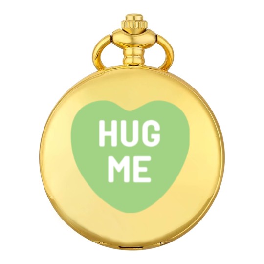 Discover Hug Me Green Candy Heart Pocket Watches